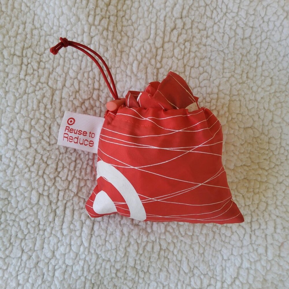 Vintage Target brand reusable shopping tote bag compact pouch Collectible Rare